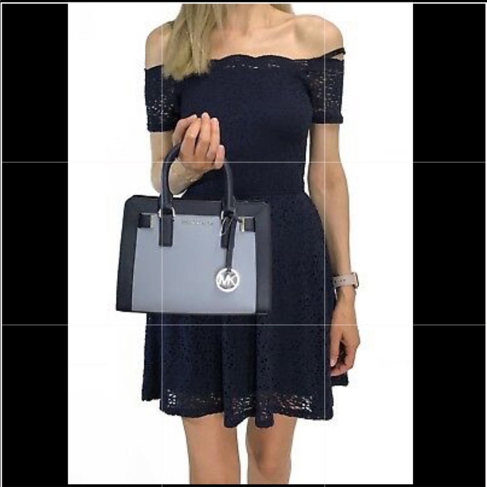 Michael Kors Dillon Top Zip Satchel Crossbody Bag